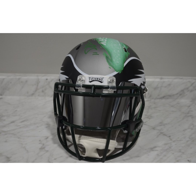 AJ Brown/DeVanta Smith - Philadelphia Eagles Custom Painted Riddell ...