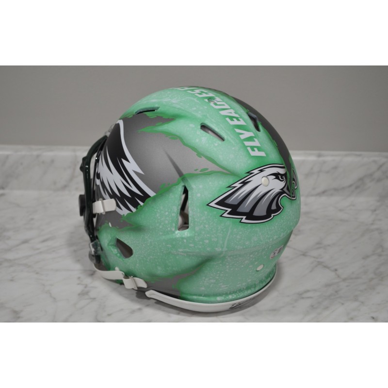 AJ Brown/DeVanta Smith - Philadelphia Eagles Custom Painted Riddell ...