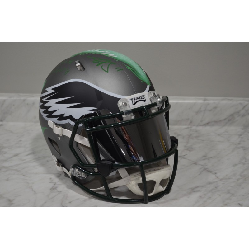AJ Brown/DeVanta Smith - Philadelphia Eagles Custom Painted Riddell ...